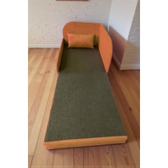 Крісло-ліжко дитяче Tobi Sho Діксі м'яке розкладне лівостороннє велюр Fiore Terra, 950х750х700 мм Київ