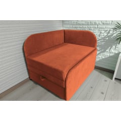 Крісло-ліжко дитяче Tobi Sho Діксі м'яке розкладне правостороннє велюр Fiore Terra, 950х750х700 мм Київ