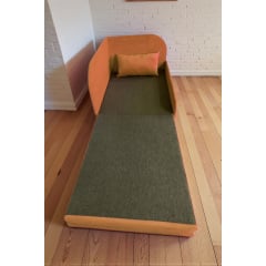 Крісло-ліжко дитяче Tobi Sho Діксі м'яке розкладне правостороннє велюр Fiore Terra, 950х750х700 мм Київ