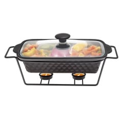 Марміт керамічний на підставці 1.4 л 30,5 х 17,5 х 6 см Kamille KM-6420 Івано-Франківськ