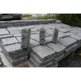 Гранітна бруківка пилений верх ("Французька") Покостівка 10*10*3 см