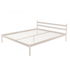 Кровать двуспальная металлическая Метакам COMFORT-1 200x180 Бежевый Київ