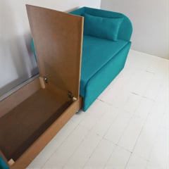 Крісло-ліжко дитяче Tobi Sho Діксі м'яке розкладне правостороннє велюр Fiore Atlantic, 950х750х700 мм Київ