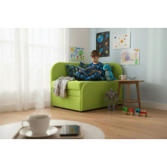 Крісло-ліжко дитяче Tobi Sho Діксі м'яке розкладне правостороннє велюр Fiore Meadow, 950х750х700 мм Київ