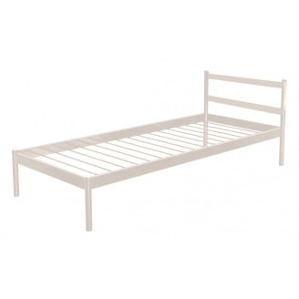 Кровать односпальная металлическая Метакам COMFORT-1 200x80 Бежевый