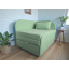Крісло-ліжко дитяче Tobi Sho Діксі м'яке розкладне правостороннє велюр Fiore Mint, 950х750х700 мм Київ
