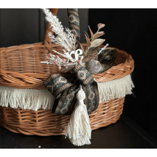 Пасхальная корзина “этно минимализм”, 33х25 см