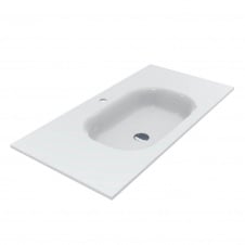 Умивальник Miraggio Lake 1000 miramarble, білий глянцевий (8815156)