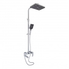 Душова система універсальна Qtap Swan Cascada на 3 споживача (з виливом) хром (QTSWA111CRM45566)