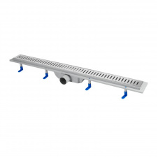 Трап для душу Qtap Dry FA304-900 з решіткою 900х73 хром/сірий (QTDRYFA304900)