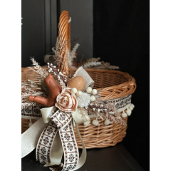 Пасхальная корзина “стильный этнос”, 34х26 см Лубны