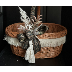 Пасхальная корзина “этно минимализм”, 33х25 см Броды