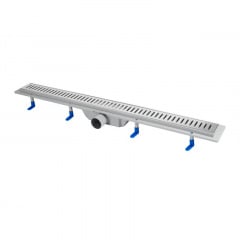 Трап для душу Qtap Dry FA304-900 з решіткою 900х73 хром/сірий (QTDRYFA304900) Шостка