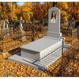 Комплект пам'ятника зі світлого піщаника