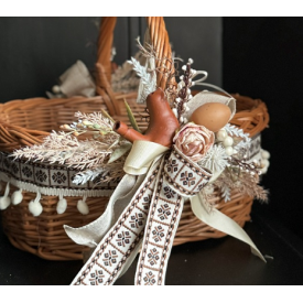 Великодній кошик “стильний етнос”, 34х26 см