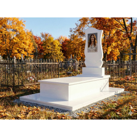 Комплект пам'ятника з мармурового пісковику фігурний