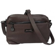 Сумка женская на плечо Borsacomoda 25x17x10 см Темно-коричневый (2860821059)