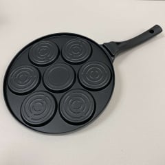 Сковорода для оладий Kamille с антипригарным покрытием Смайлики 26 см Черный KM-4212 Киев