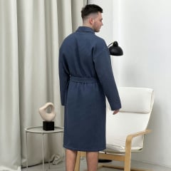 Халат мужской COSAS Zen Waffle Robe L Синий (ZenWaffleRobe_L) Петрово