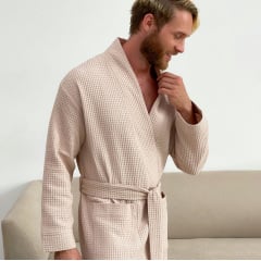 Халат мужской COSAS Waffle Robe S Бежевый (WaffleRobe_S) Тячев