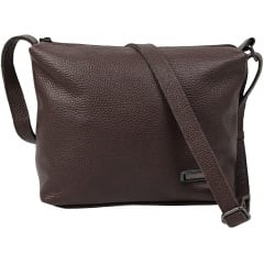 Жіноча сумка наплічна Borsacomoda 21x11x29 см Темно-коричневий (810.037) Київ