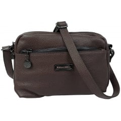 Сумка жіноча на плече Borsacomoda 25x17x10 см Темно-коричневий (2860821059) Київ