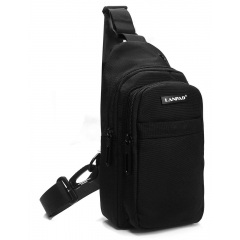 Мужская сумка LANPAD 16x27x9 см Черный (LAN35001 black) Тячев