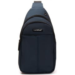 Чоловіча сумка слінг LANPAD 17x30x9 см Синій (2513870065) Броди