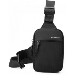 Чоловіча сумка-слінг Confident 12x3x17 см Чорний (SATN02-2042A) Київ