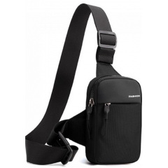 Чоловіча сумка-слінг Confident 12x3x17 см Чорний (SATN02-2042A) Київ