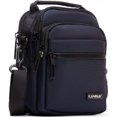 Сумка чоловіча на плече LANPAD 15x19x8 см Синій (2569337158) Надвірна