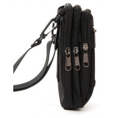 Сумка чоловіча LANPAD 11x17x6 см Чорний (LAN6195 black) Червоноград