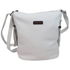 Жіноча сумка на плече Borsacomoda 25x22x11 см Білий (2694291098) Київ