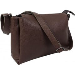 Сумка жіноча наплічна Borsacomoda 31x19.5x9 см Темно-коричневий (2860029529) Київ