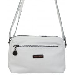 Жіноча сумка на плече Borsacomoda 24x18x10 см Білий (2695170660) Київ