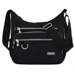 Жіноча сумка крос-боді Confident 25x10x27 см Чорний (2197320456) Київ