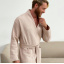Халат чоловічий COSAS Waffle Robe M Бежевий (WaffleRobe_M) Херсон