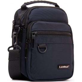Мужская сумка на плечо LANPAD 15x19x8 см Синий (2569318106)