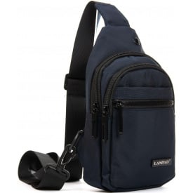 Сумка мужская через плечо LANPAD 14x20x8 см Синий (2618939663)