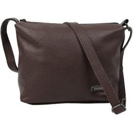 Жіноча сумка наплічна Borsacomoda 21x11x29 см Темно-коричневий (810.037)