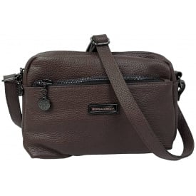 Сумка жіноча на плече Borsacomoda 25x17x10 см Темно-коричневий (2860821059)