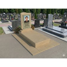 Комплект пам'ятника з відмосткою пісковик