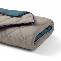 Покрывало стеганное двухстороннее COSAS OCEAN SAND CS5 150x220 см Бежево-голубой Березнеговатое