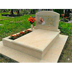 Подвійний пам'ятник для сімейної пари піщаник великий Київ