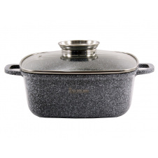 Кастрюля квадратная Zauberg 3,5 л Серо-белый 1222 SN 00090678