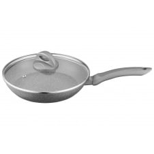 Сковорода Ardesto Gemini Gourmet Vasto з кришкою 24 см Сірий AR1924GSL