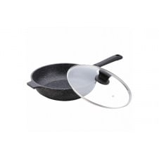 Сковорода з кришкою Maestro 28 см Чорний MR-1226-28