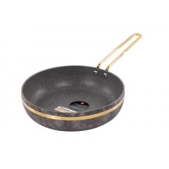 Сковорода Brioni Royal Stone Sandstone Gold 26х6 см Сіро-золотистий 764-042 Київ