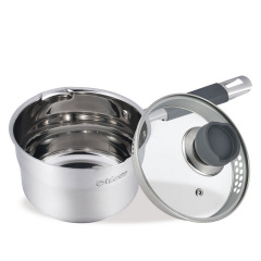 Ківш з кришкою Maestro 1,7 л Сріблястий MR-3507-16S Оріхів