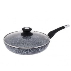 Сковорода із кришкою Edenberg 18 см Чорний EB-9163 Мелітополь